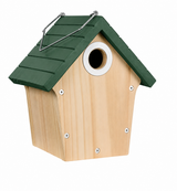 Zaunkönig-Lodge – Vogelhaus mit Naturdach und Räuberschutz