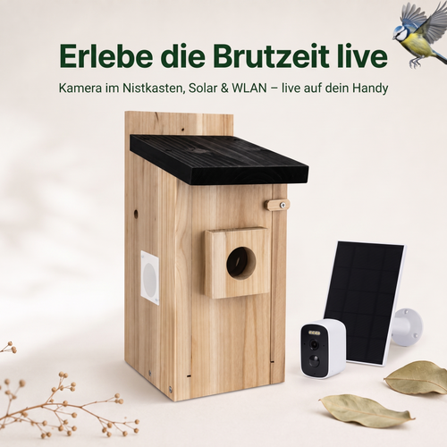 NistBlick™ – Smartes Kamera-Vogelhaus mit Solarbetrieb