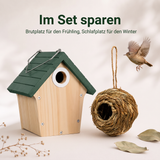 Nestbau-Duo – Zaunkönig-Lodge + Kuschelnest